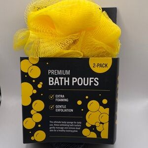 Seven Brands Premium Bath Poufs 2 Pack